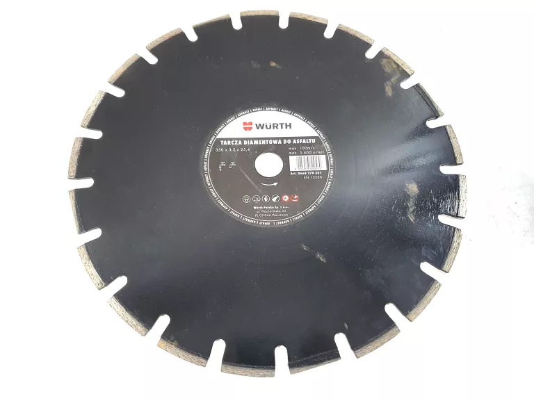 TARCZA DIAMENTOWA DO ASFALTU WURTH 350X3,2X25,4