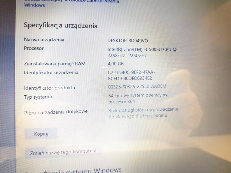 LAPTOP LENOVO IDEAPAD 100