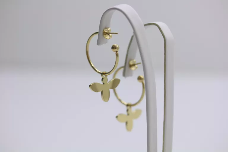 kolczyki-stal-pozlacana-pszczola-na-kole-material-pozlacany