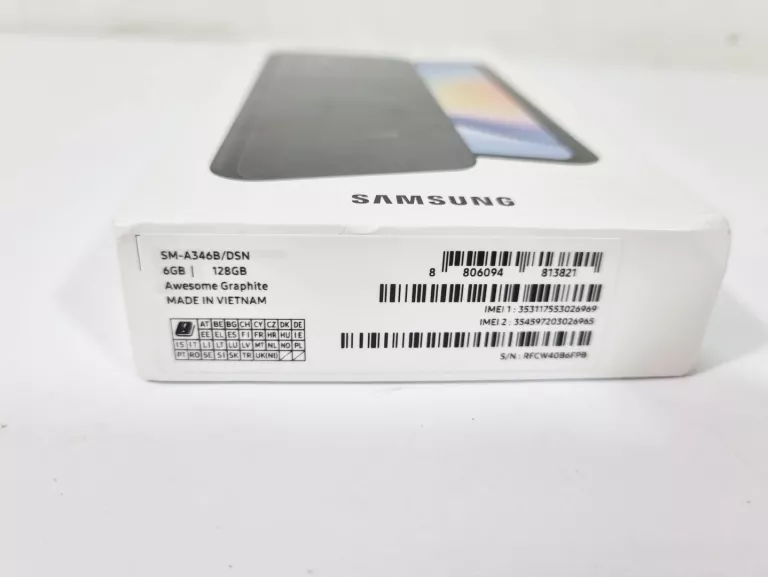  SAMSUNG Galaxy A34 5G + 4G LTE (128GB + 6GB) Unlocked