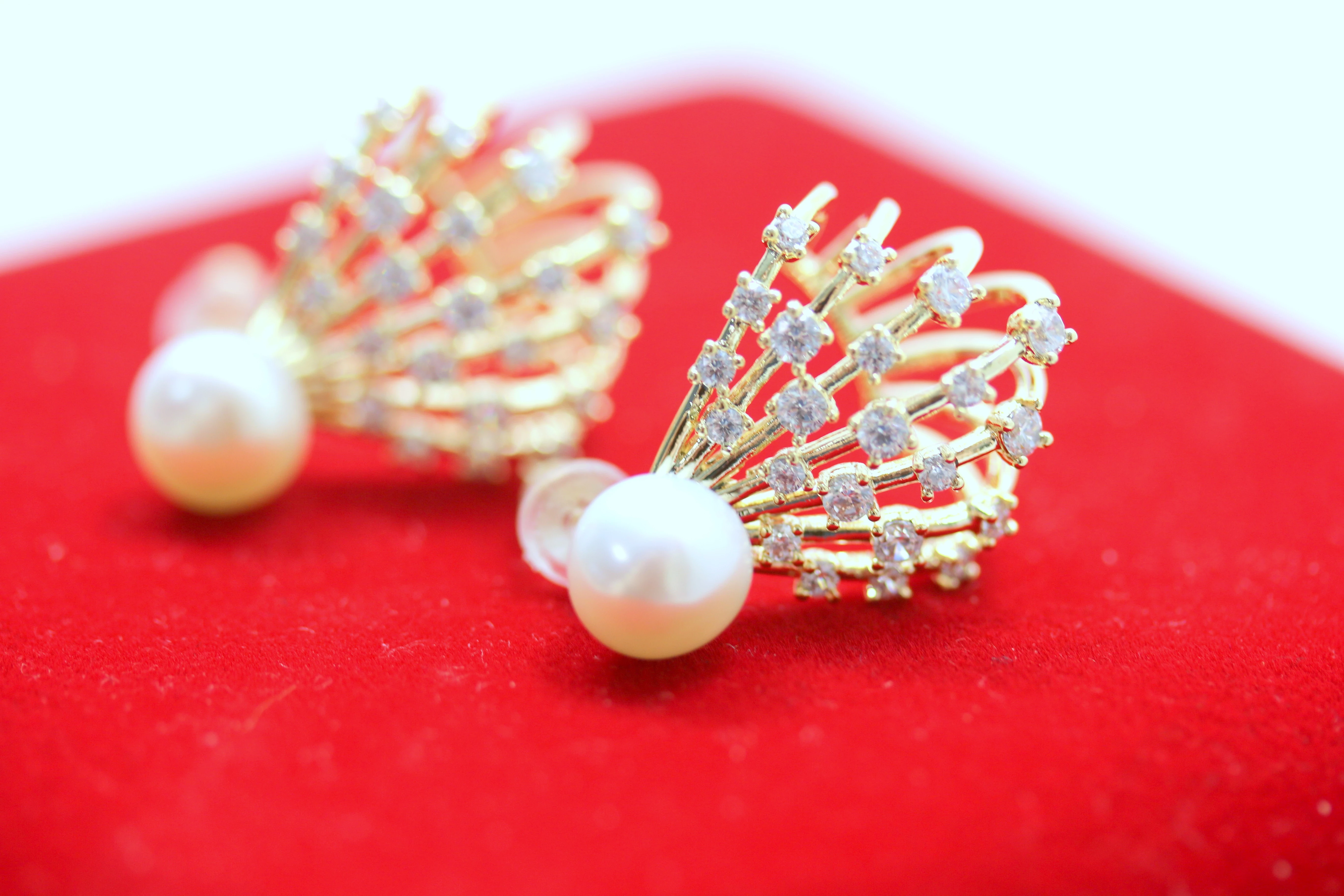 kolczyki-stal-pozlacana-perla-cyrkonie-sztyft-kamien-cyrkonia