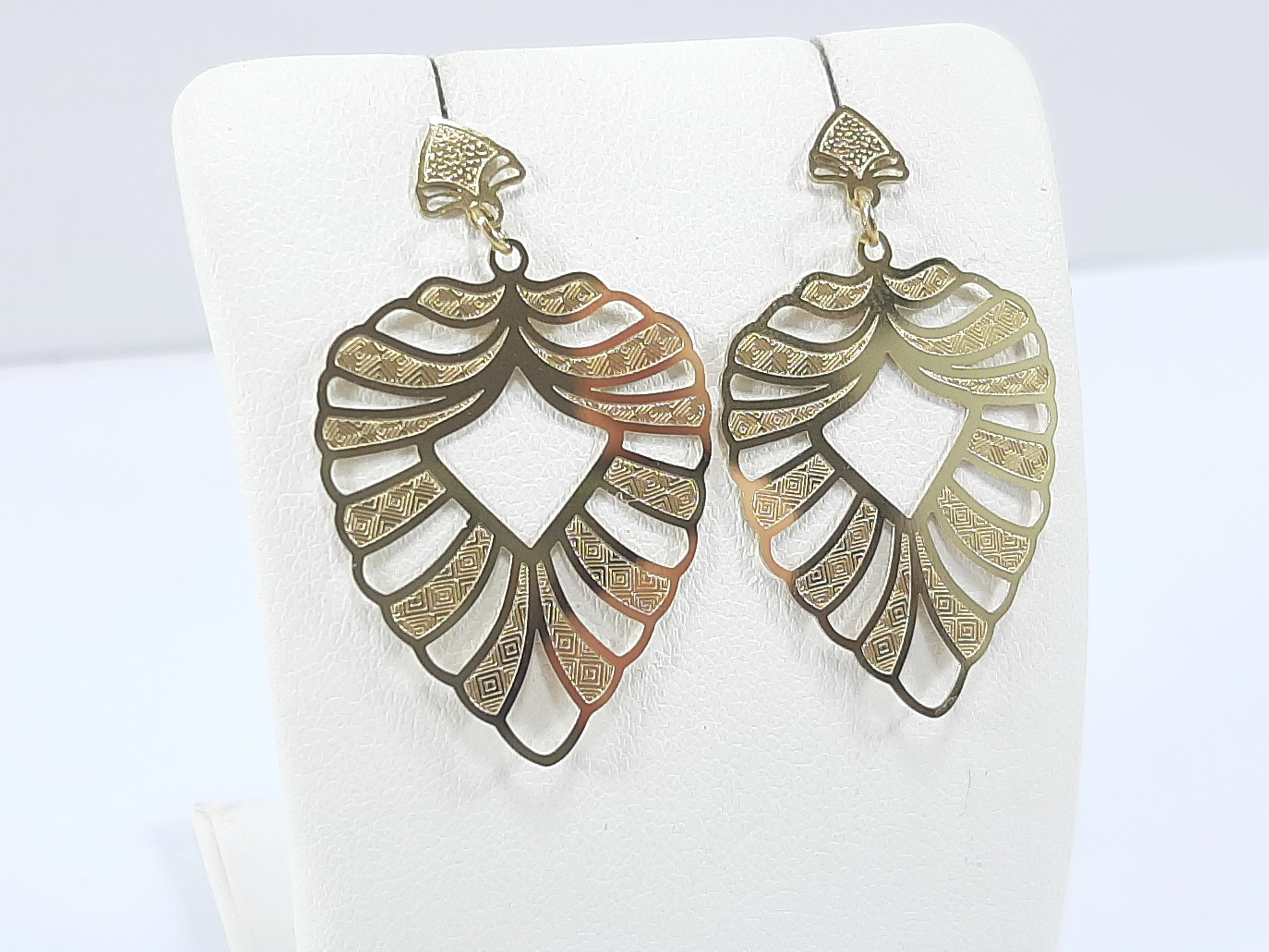 kolczyki-stal-pozlacana-okazjonalne-blaszki-lisc-ean-gtin-5903678521684