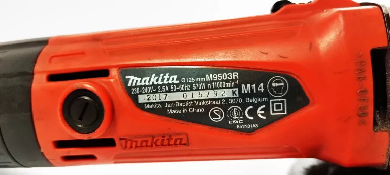 SZLIFIERKA KĄTOWA MAKITA M9503R + TARCZE