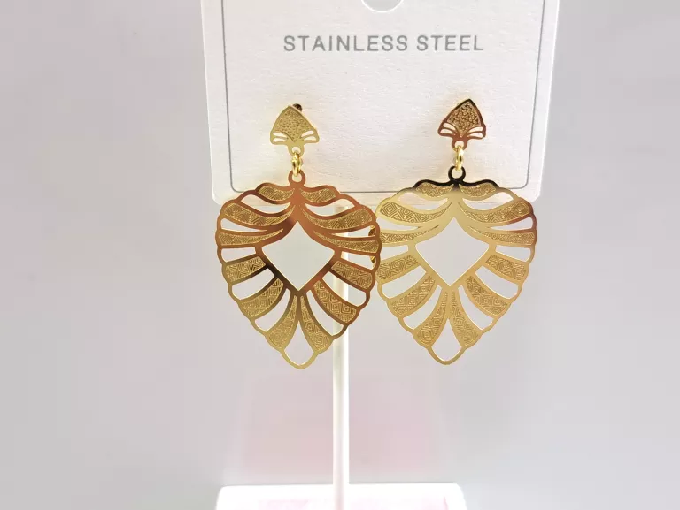 kolczyki-stal-pozlacana-okazjonalne-blaszki-lisc-ean-gtin-5905289675008