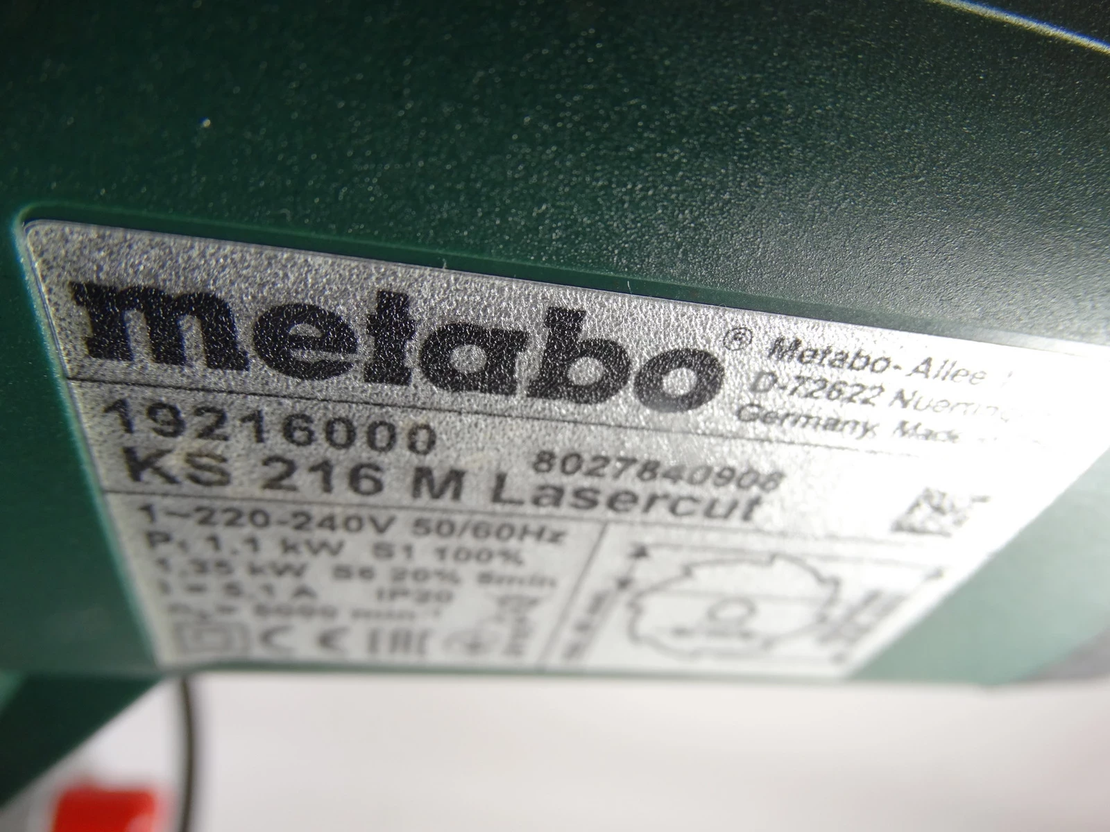 ukosnica-metabo-ks-216-m-lasercut-kod-producenta-619260000