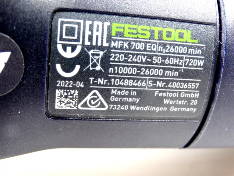 FESTOOL FREZARKA DO KRAWĘDZI MFK 700 EQ/B 576241