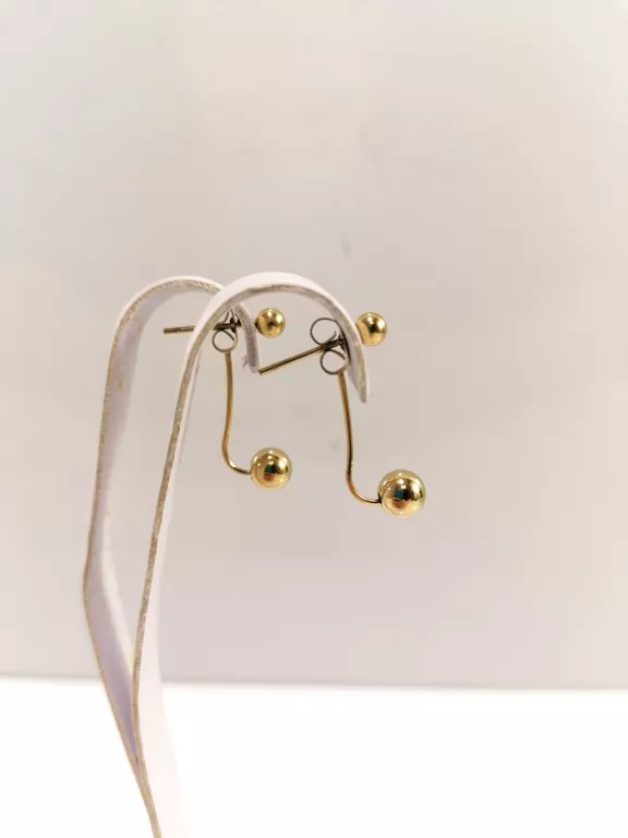 kolczyki-stal-pozlacana-rihianki-dwie-kulki-rodzaj-zapiecia-2207-4