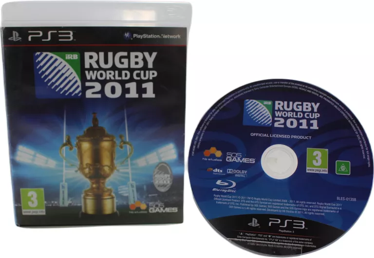 RUGBY WORLD CUP 2011 GRA PS3 PLAYSTATION3 PEGI3