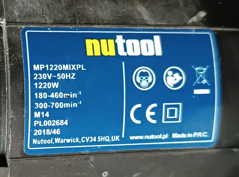 MIESZADŁO ELEKTRYCZNE NUTOOL MP1220MIX PL