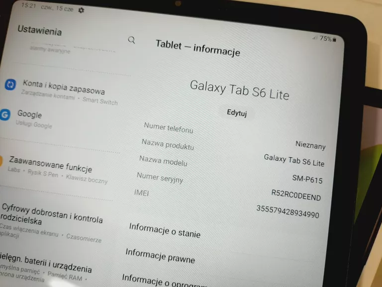 Samsung Galaxy Tab S6 Lite 10.4 Wifi - Tablet 128GB, 4GB RAM