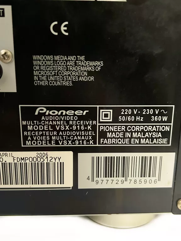 AMPLITUNER PIONEER VSX-916