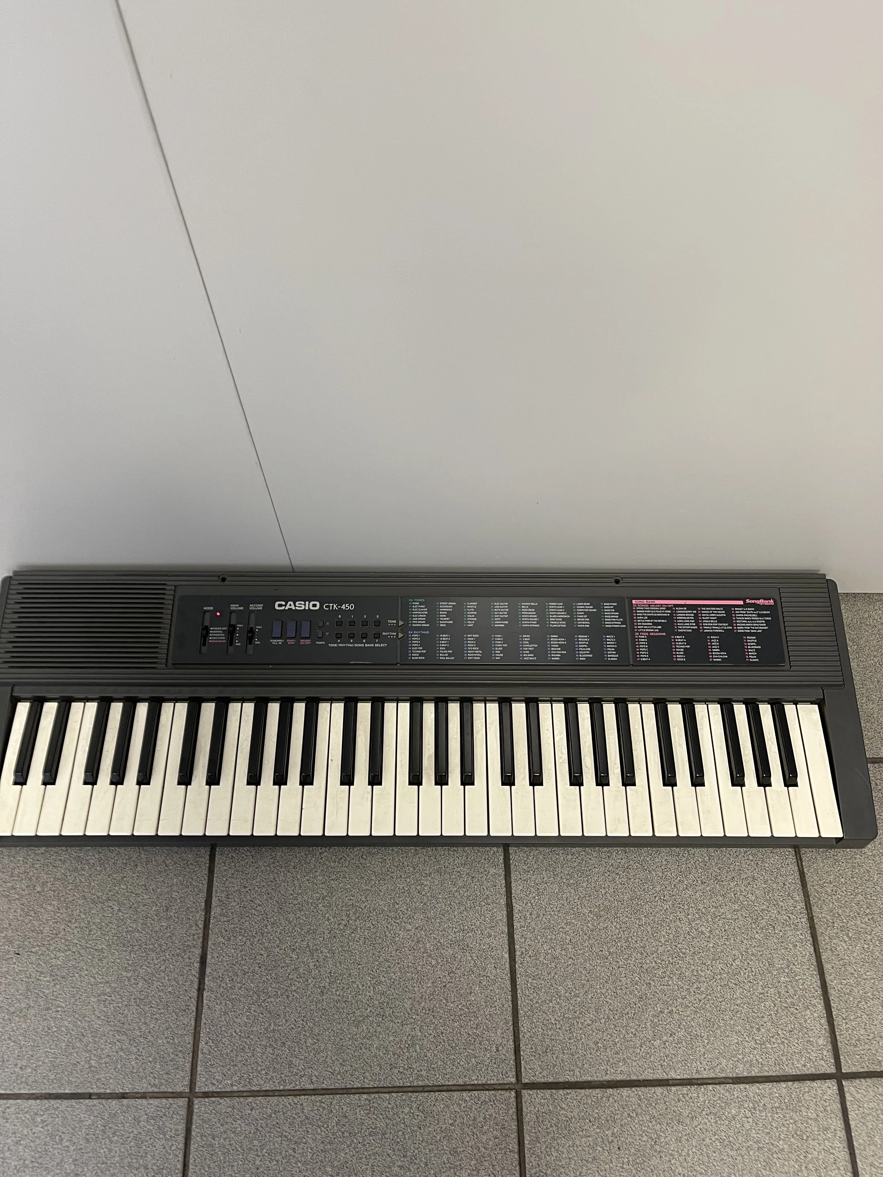 電子キーボード CASIO CTK-450 - 器材