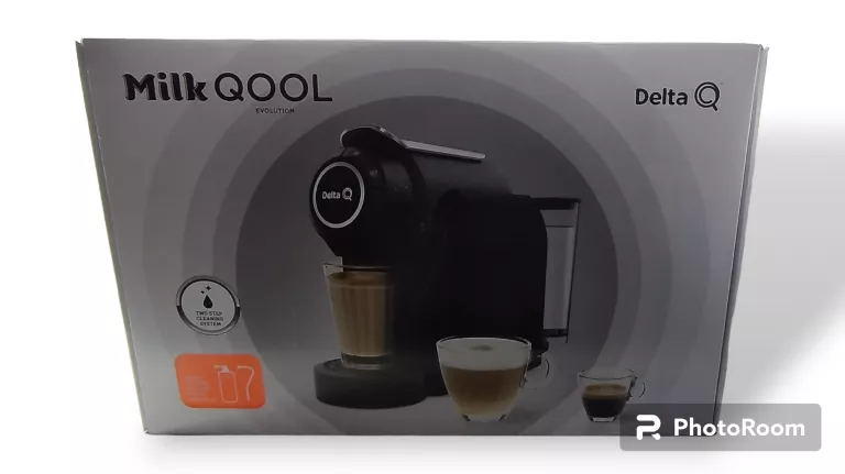 Delta Q Portuguese Amazing Espresso Machine, MilkQool Evolution, Black