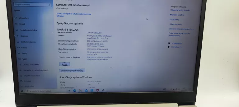 LENOVO IDEAPAD 3 15ADA05 AMD RYZEN 5  8/256GB
