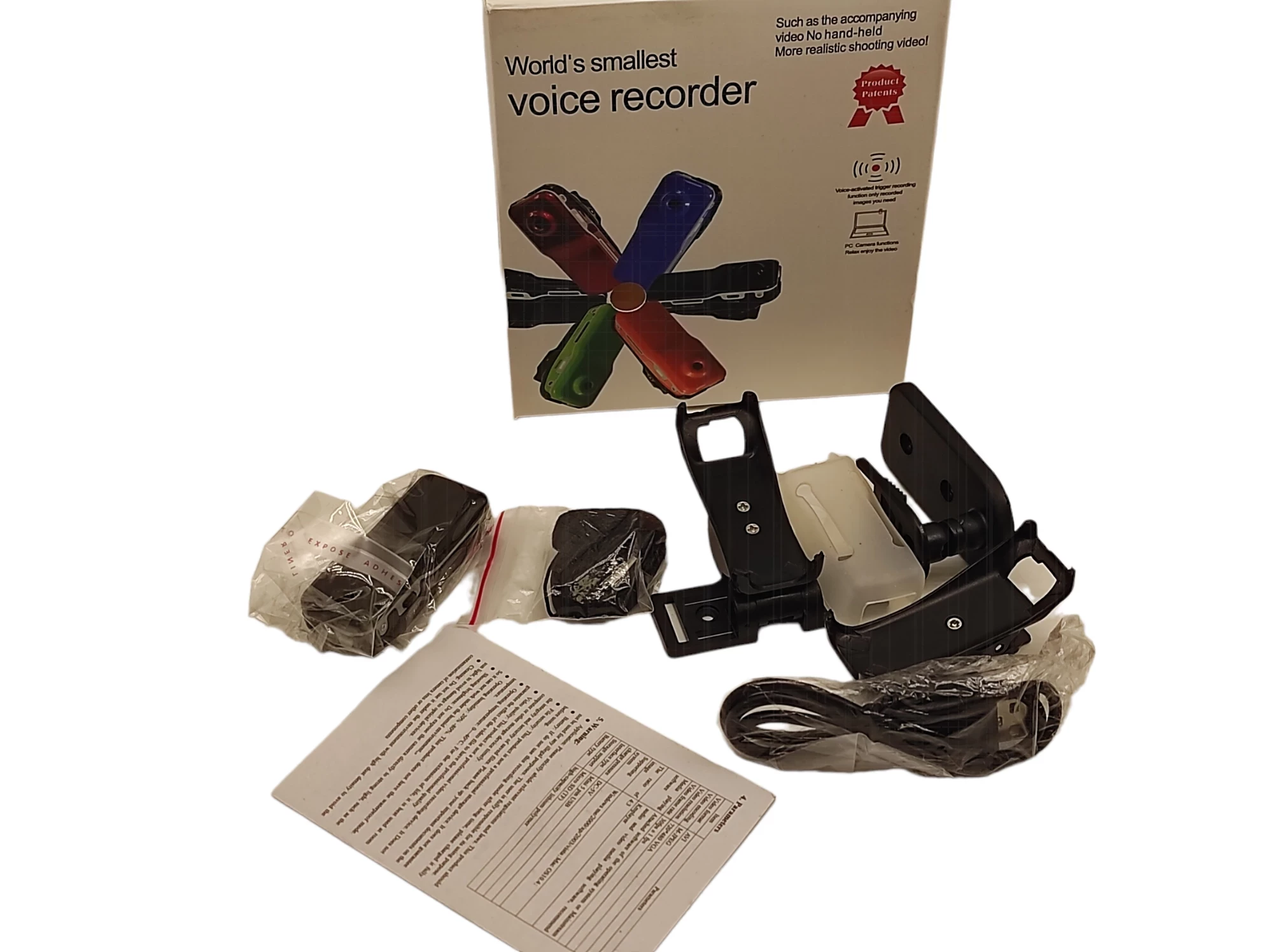 MINI DV WORLD’S SMALLEST VOICE RECORDER Dyktafony Loombard.pl