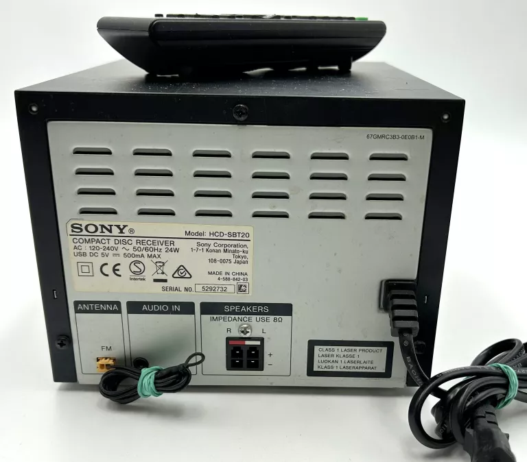 WIEŻA STEREO SONY CMT-SBT20