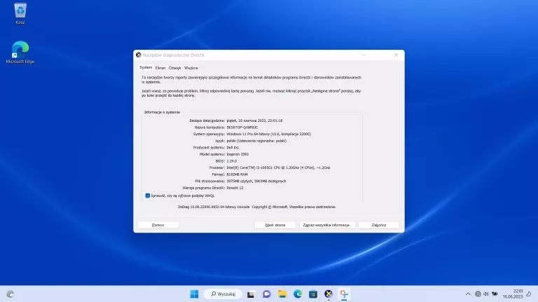 LAPTOP DELL INSPIRON I3-1005G1/8GB/256GB SSD 15,6