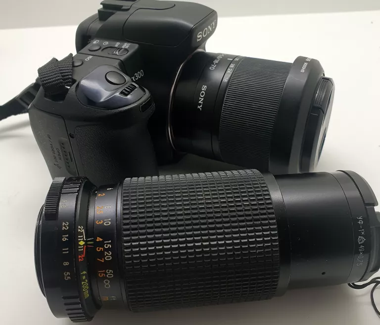APARAT SONY DSLR-A300 OBIEKTYW 200MM 18-70