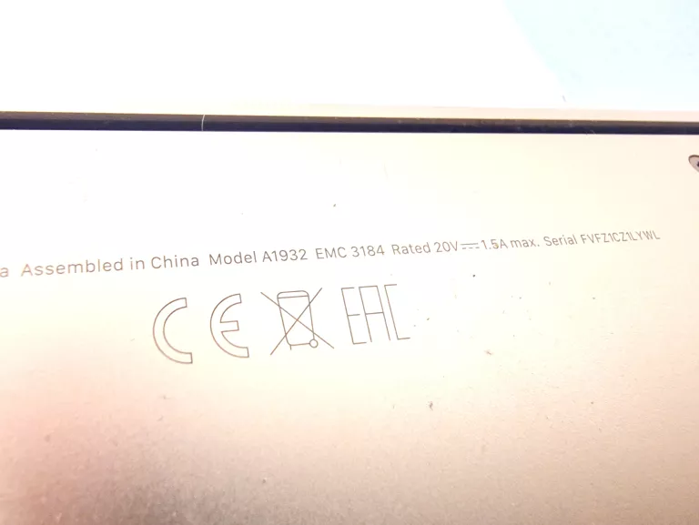LAPTOP MACBOOK AIR 2019 A1932 13' 8RAM I5 1,6GHZ