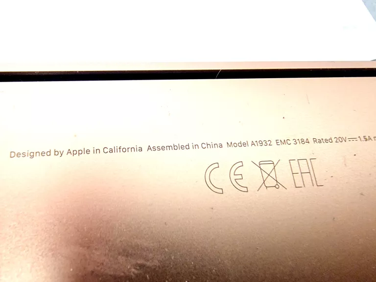 LAPTOP MACBOOK AIR 2019 A1932 13' 8RAM I5 1,6GHZ