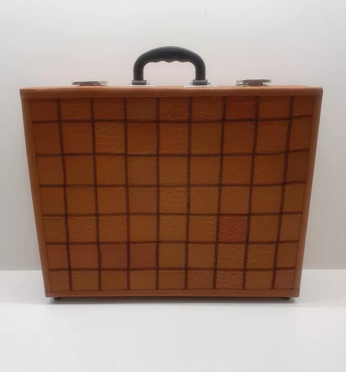 MĘSKA WALIZKA SKÓRZANA BRĄZOWA VINTAGE