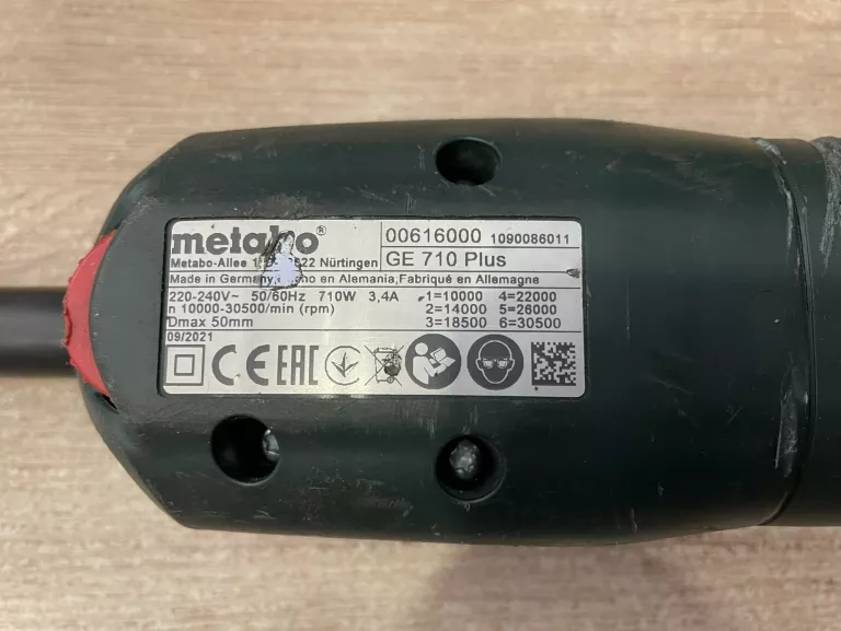 SZLIFIERKA PROSTA METABO GE 710 PLUS