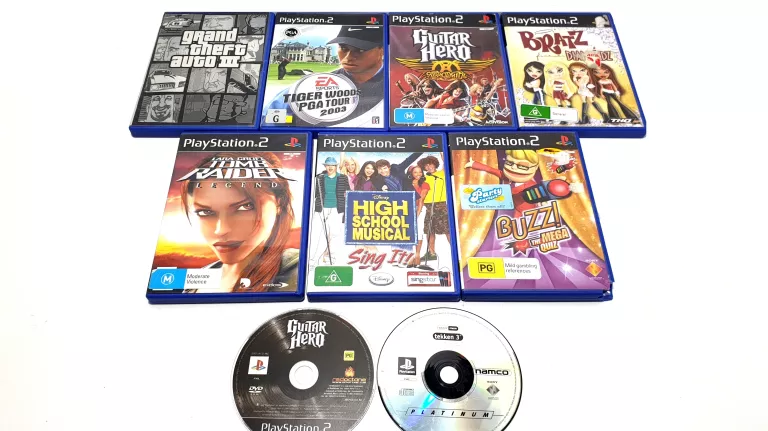 ZESTAW 9 GIER NA PS2, W TYM TEKKEN 3