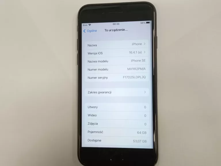 APPLE IPHONE SE 2020 64GB KOND BAT.82%