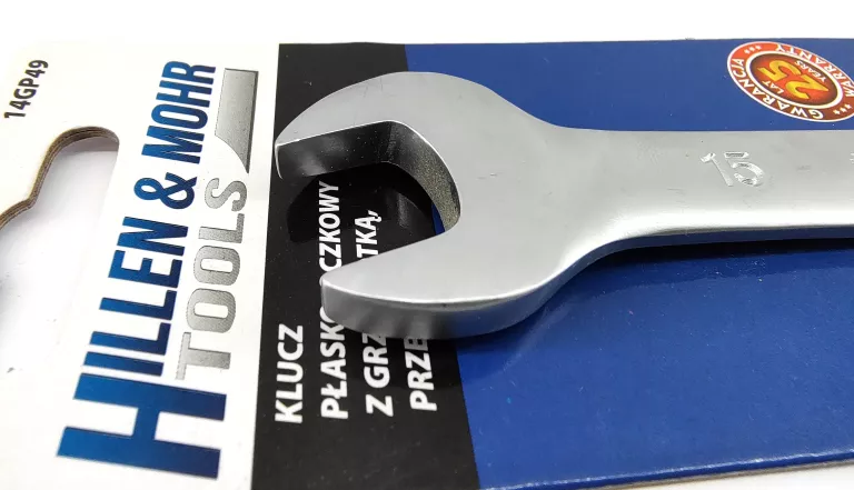 KLUCZ PŁASKI GRZECHOTKA HILLEN MOHR 14GP49 15 MM