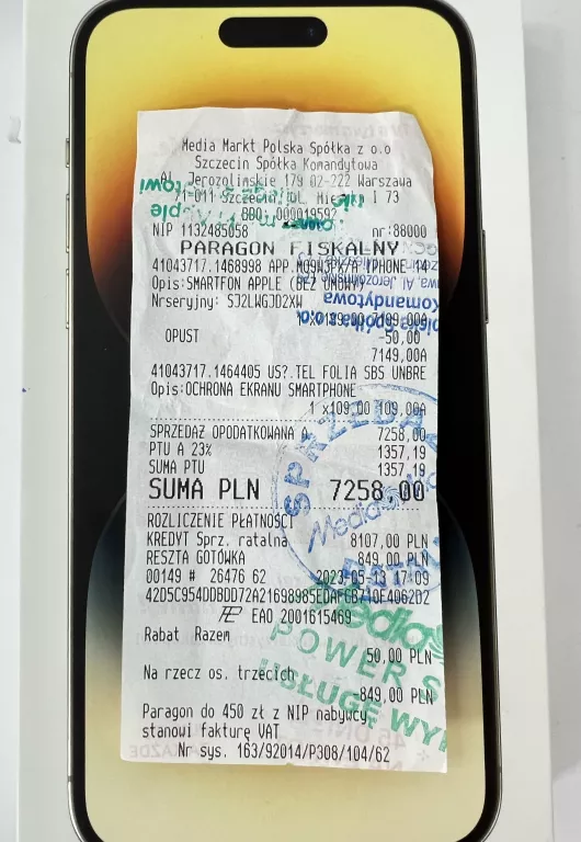 TELEFON IPHONE 14 PRO MAX GOLD 256GB