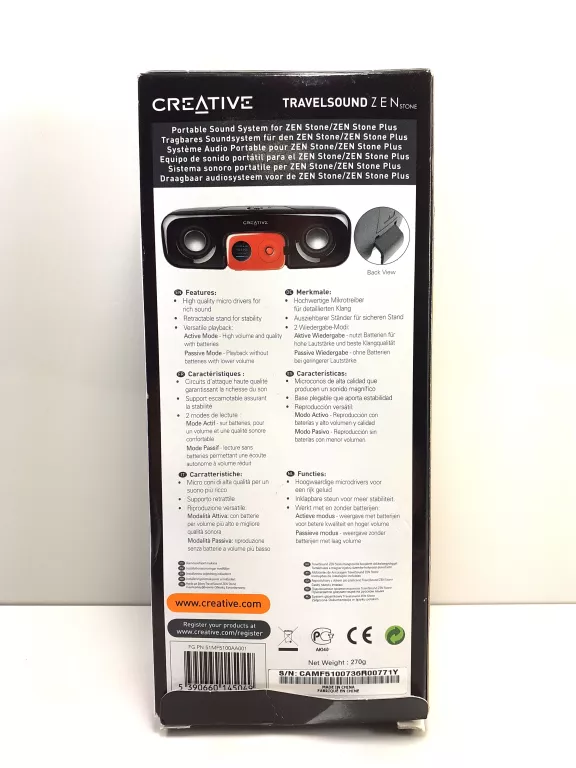 GŁOŚNIK CREATIVE TRAVELSOUND ZEN STORE