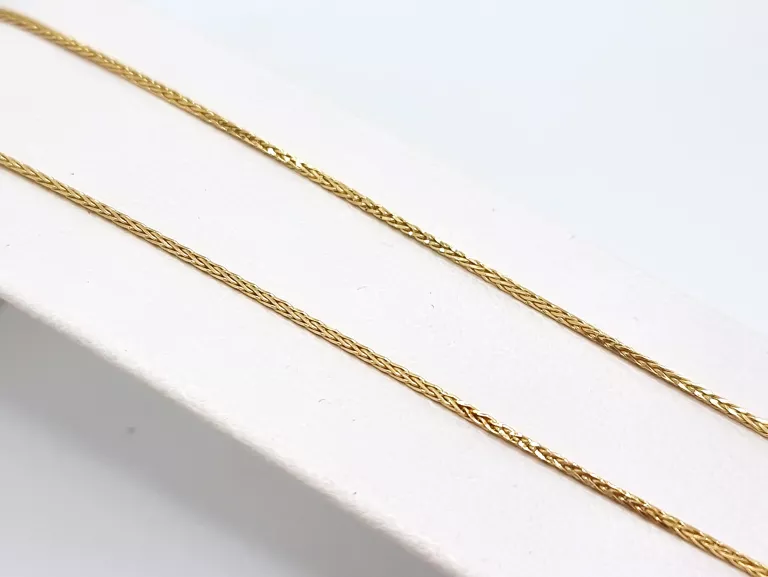 ZŁOTY ŁAŃCUSZEK SPLOT: LISI OGON - 585 54CM 2,18G