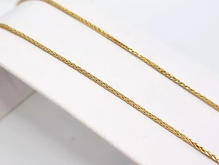 ZŁOTY ŁAŃCUSZEK SPLOT: LISI OGON - 585 54CM 2,18G