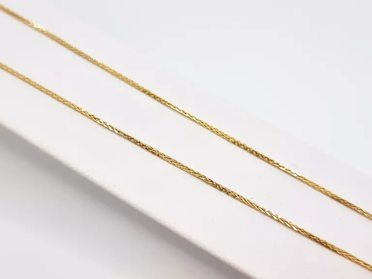 ZŁOTY ŁAŃCUSZEK SPLOT: LISI OGON - 585 54CM 2,18G