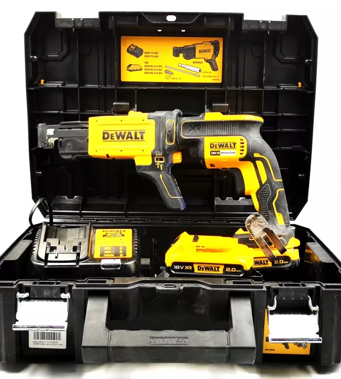 DEWALT DCF620D2K WKRĘTARKA 18V DO PŁYT G-K
