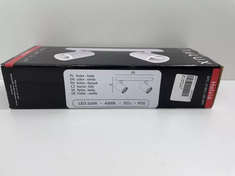 LAMPA ITALUX HELVIA SPL-31991-2B-WH SPOT 10W/LED 4000K IP20