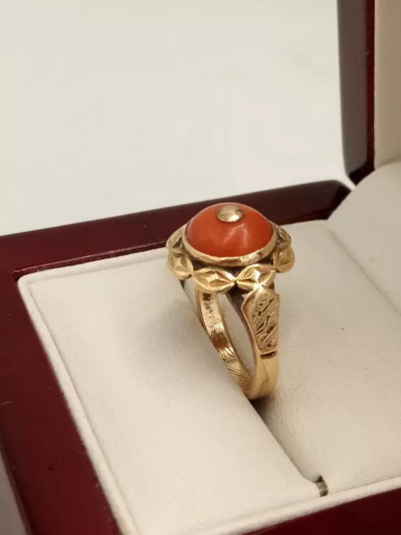 zloty-pierscionek-z-koralem-585-14k-4g-r11-marka-bez-marki