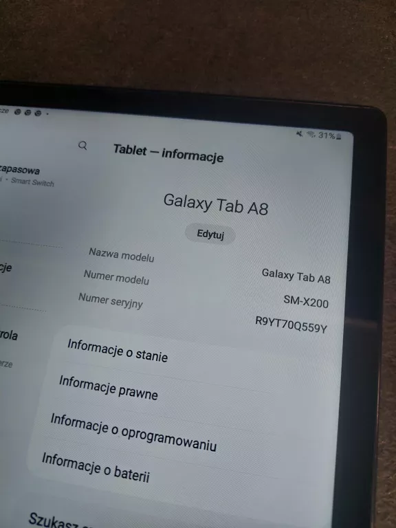 TABLET SAMSUNG GALAXY TAB A8 4/64GB SAM