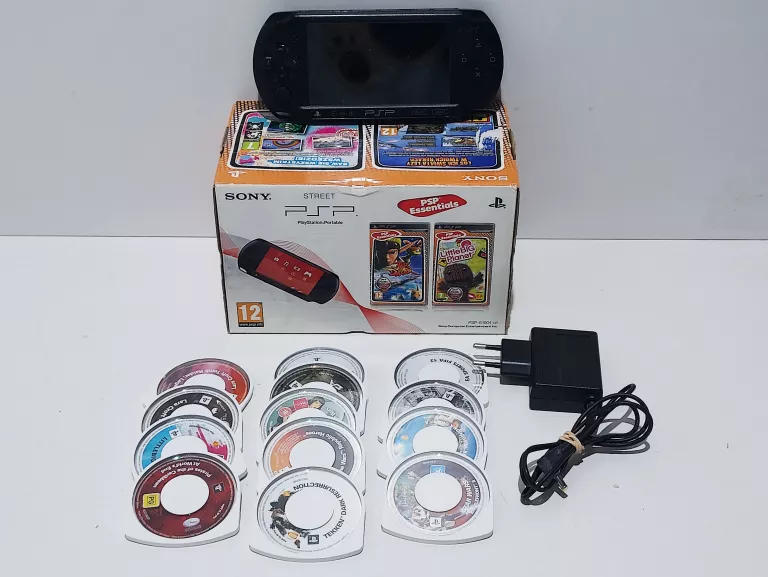 konsola-psp-sony-street-e-1004-czarna-13-gier-stan-uzywany