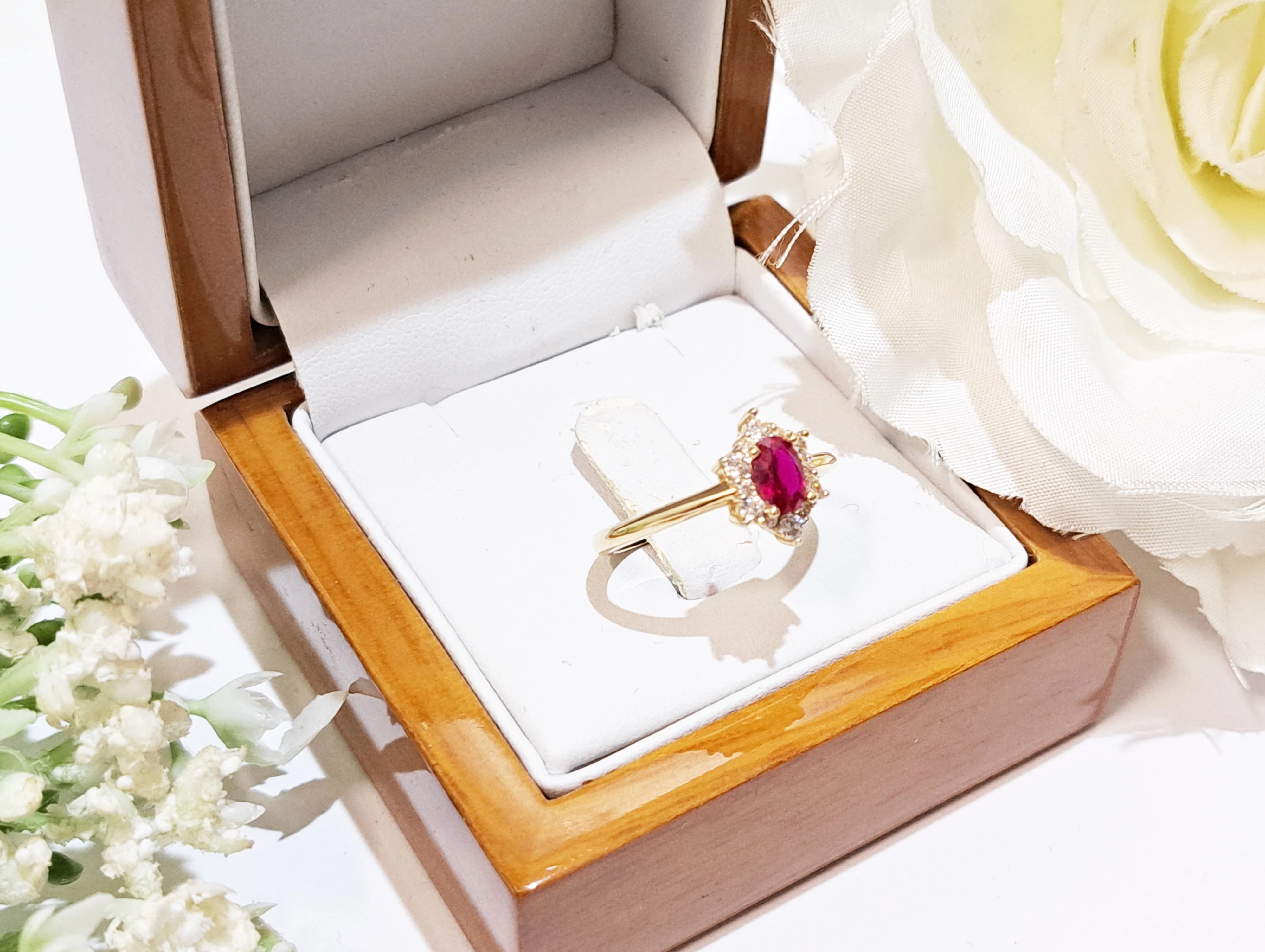 sliczny-zloty-pierscionek-czerwone-oczko-pr-585-stan-11323-238058