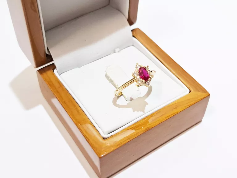 sliczny-zloty-pierscionek-czerwone-oczko-pr-585-material-15835-2