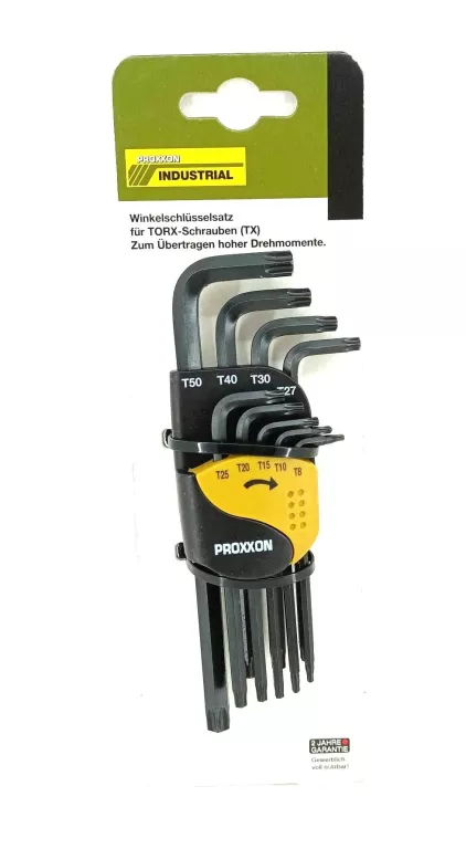 PROXXON ZESTAW KLUCZY IMBUSOWYCH TORX 9 EL 23944