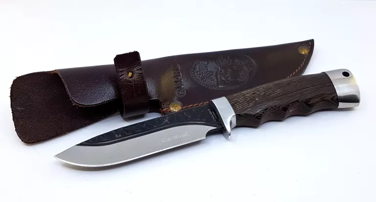 NÓŻ OCHOTNIK 65X13 KABURA SKÓRZANA KANDAR