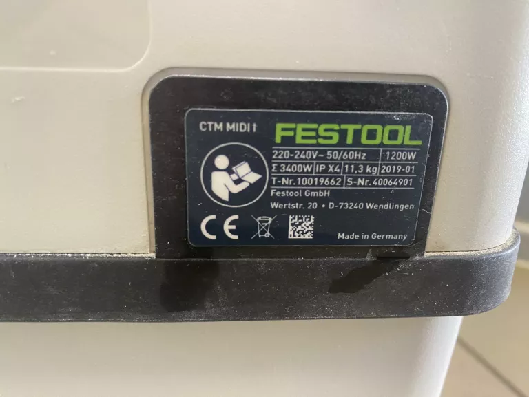 ODKURZACZ MOBILNY CLEANTEC CTM MIDI I FESTOOL