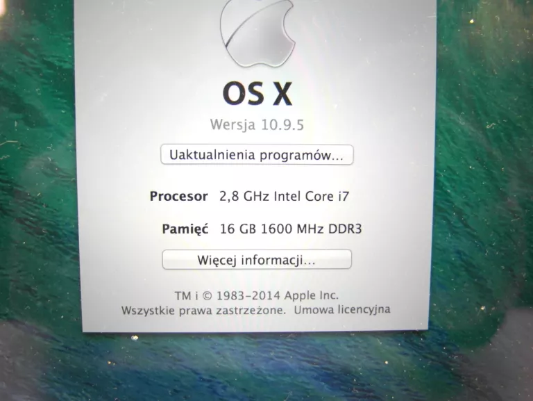 LAPTOP MACBOOK PRO A1398 I7 16 GB/25GB GFORCE GT