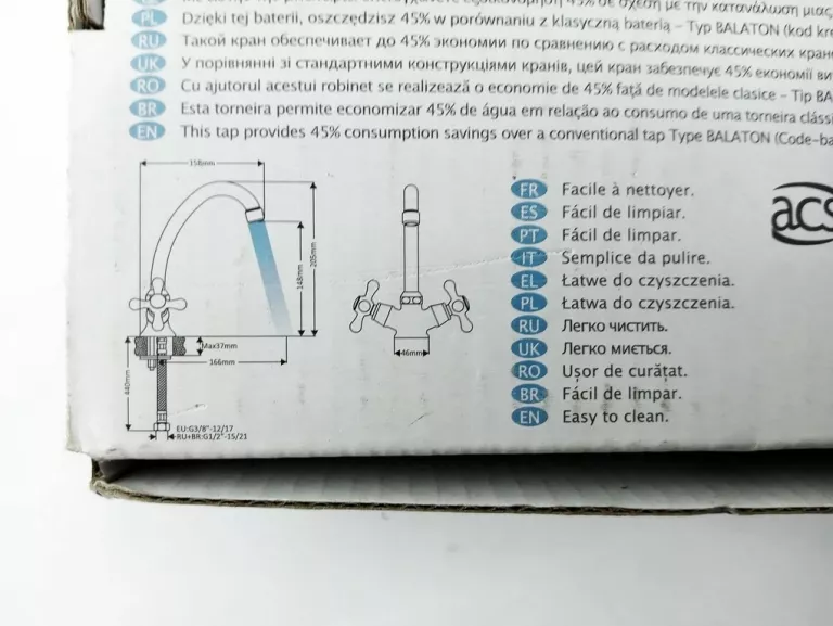 BATERIA UMYWALKOWA CHROM SENSEA MAUNA