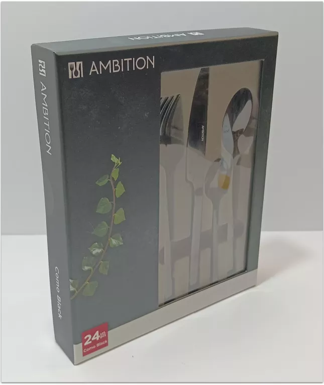 ZESTAW SZTUĆCÓW AMBITION 24 SZTUKI COMO BLACK