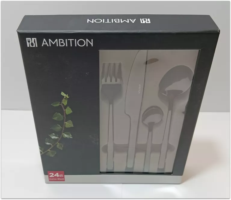 ZESTAW SZTUĆCÓW AMBITION 24 SZTUKI COMO BLACK