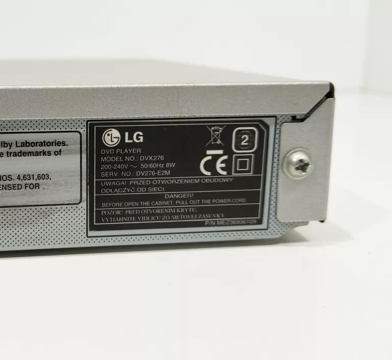 ODTWARZACZ DVD LG DVX276