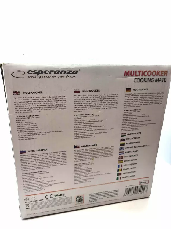 MULTICOOKER ESPERANZA N/U